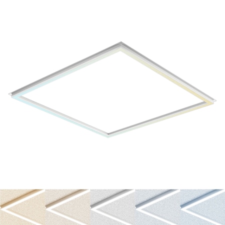 Luxrite 2x2 FT Edge Lit LED Panel Light 5CCT 3000K-6500K 20/30/40W Up to 5200LM 0-10V Dimmable 100-277V ETL LR24164-1PK